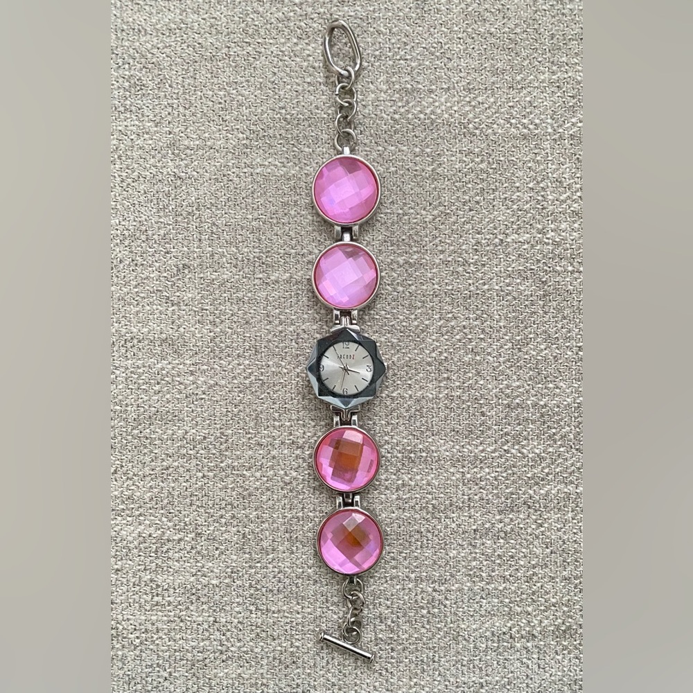 🛍️Cute pink watch! Stainless Steel NWOT